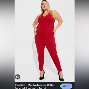 NWT Torrid Marilyn Monroe Haltered Tapered Jumpsuit